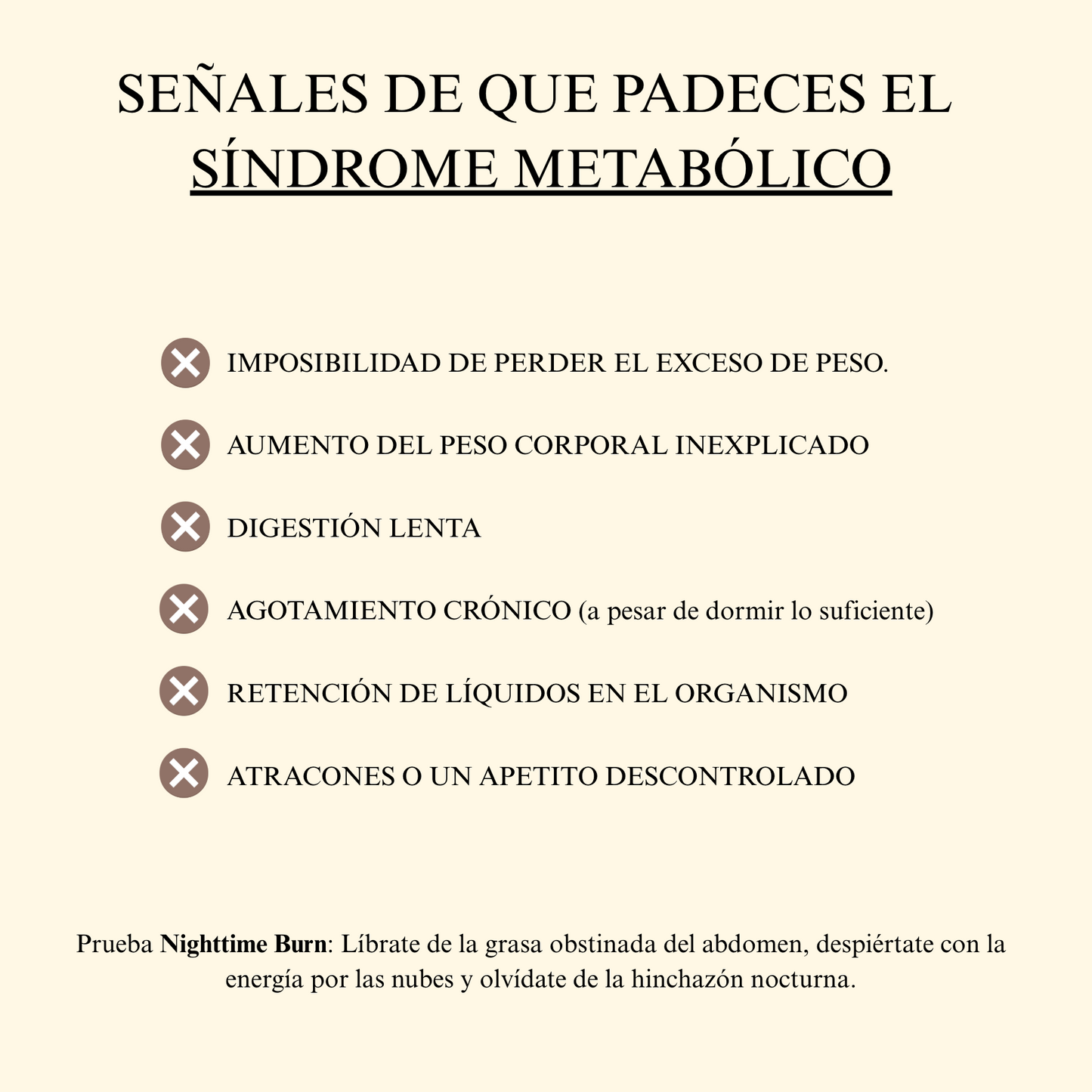 Nighttime Burn®⎮Quemador de grasa nocturno.