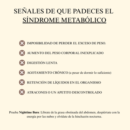 Nighttime Burn®⎮Quemador de grasa nocturno.