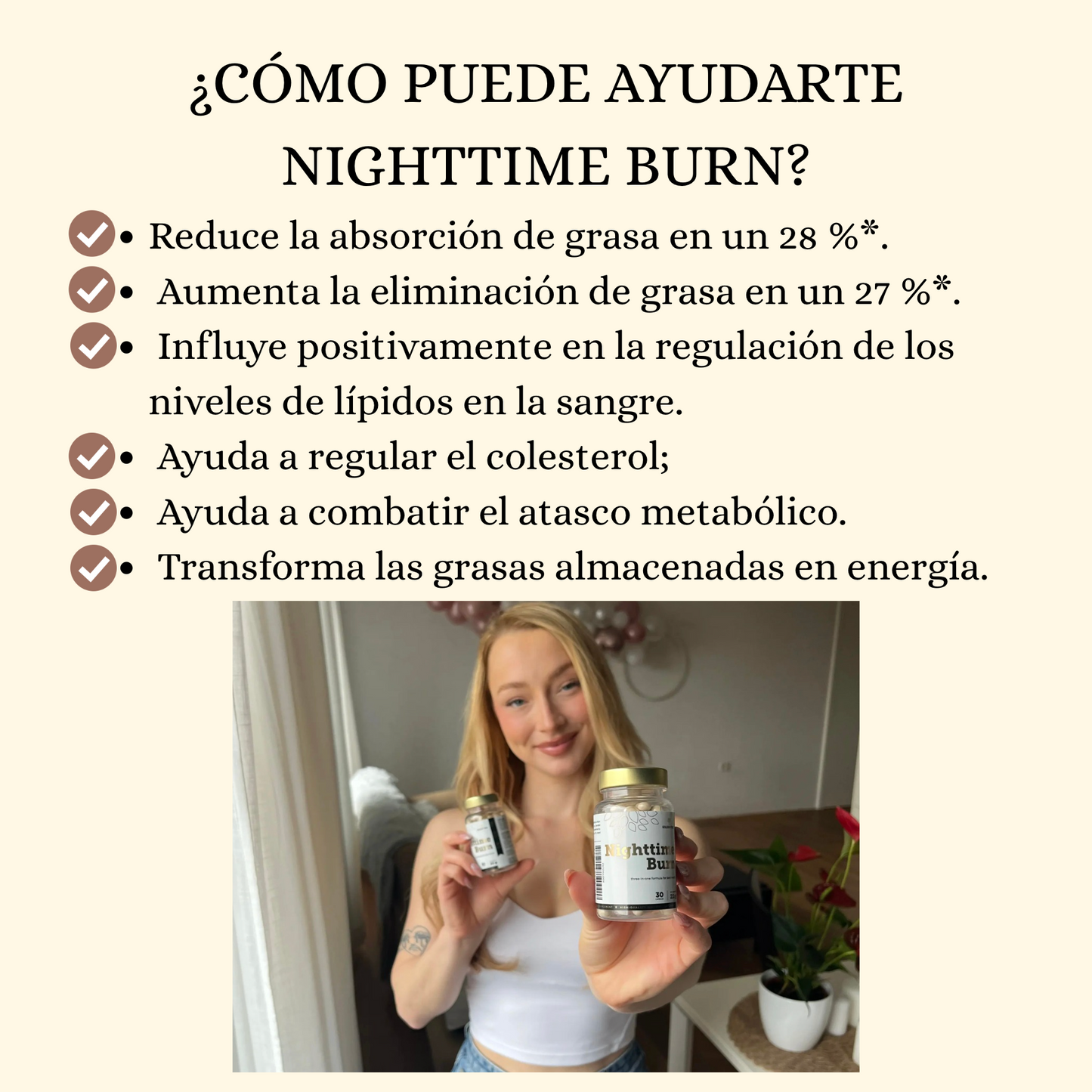 Nighttime Burn®⎮Quemador de grasa nocturno.